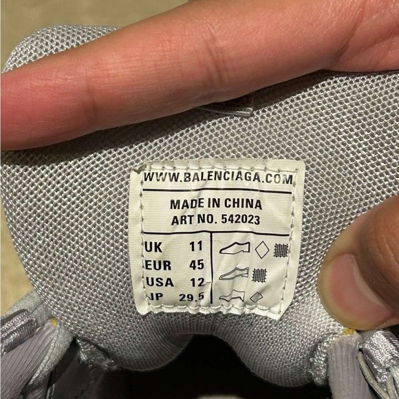 Balenciaga Gray Track Sneakers - Picture 6 of 10